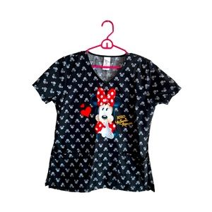 Minnie Mouse Scrub Top
